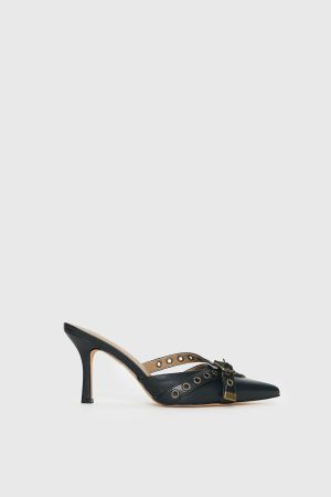 Compelling Pointed Toe Heels Black