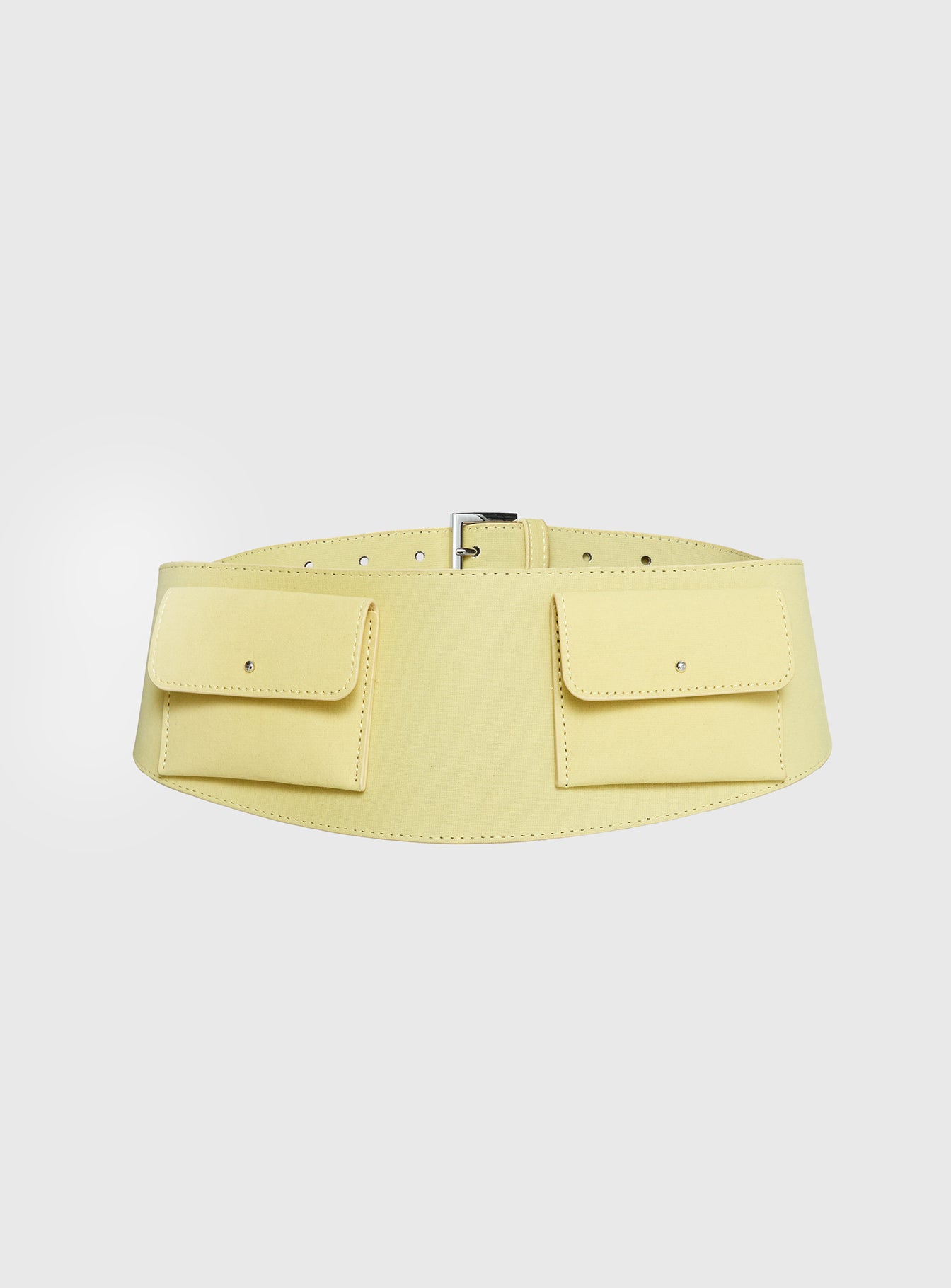 Burbank Woven Pocket Belt Yellow - Image 2