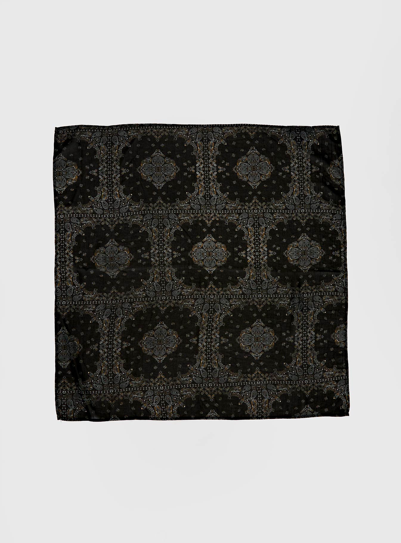 Solara Scarf Black Paisley - Image 2