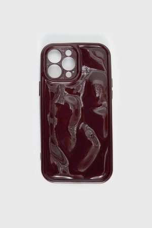 Clued In iPhone Case Burgundy