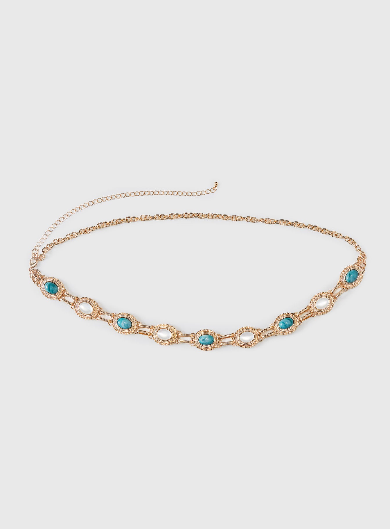 Finesse Beaded Chain Belt Gold - Image 2