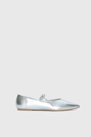 Billini Haruna Ballet Flats Silver Metallic