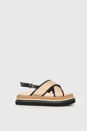 Odi Sandals Tan / Black