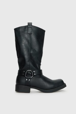 Wrecked Western Boots Black