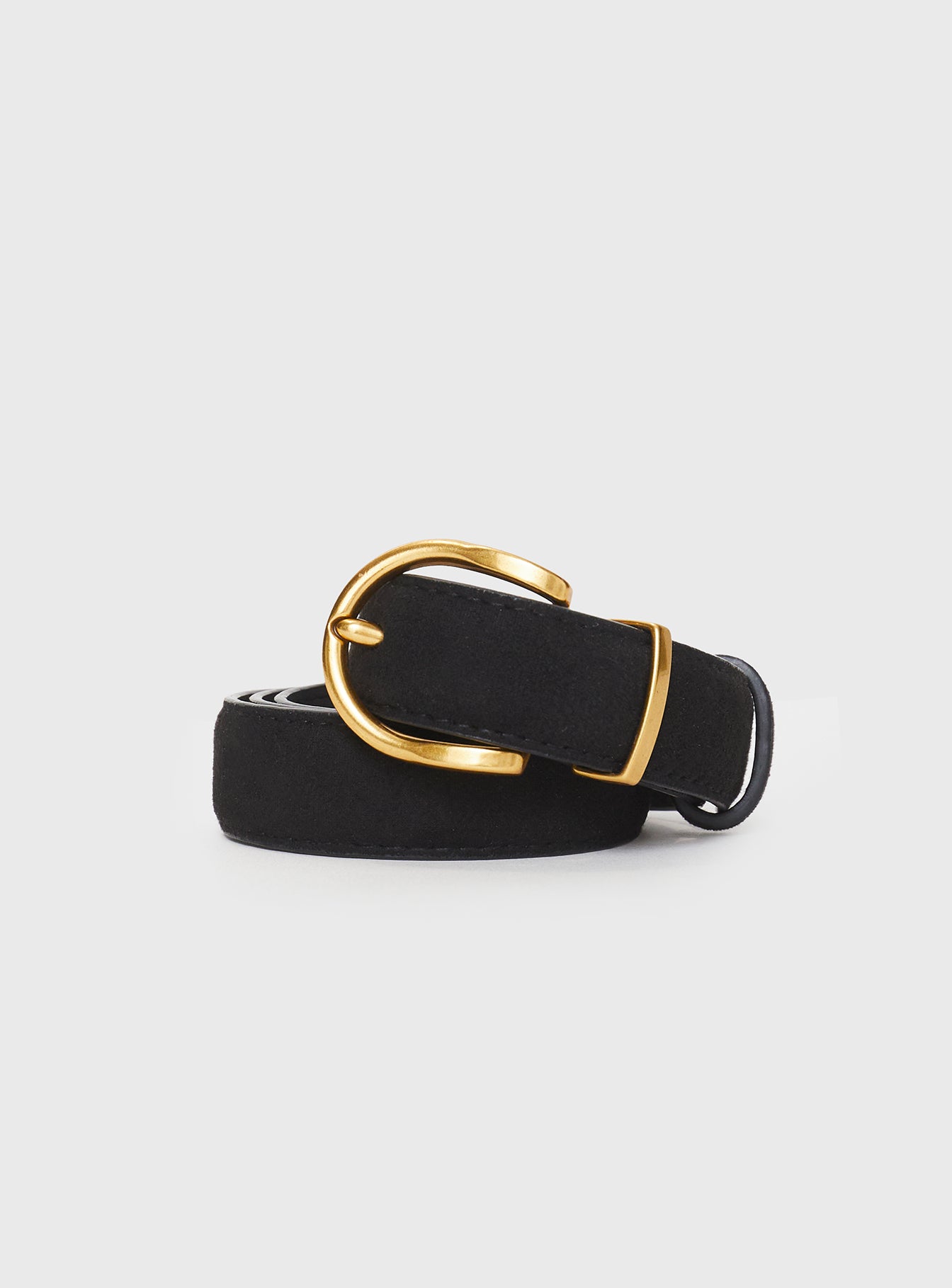 Jaslynn Faux Suede Belt Black - Image 2
