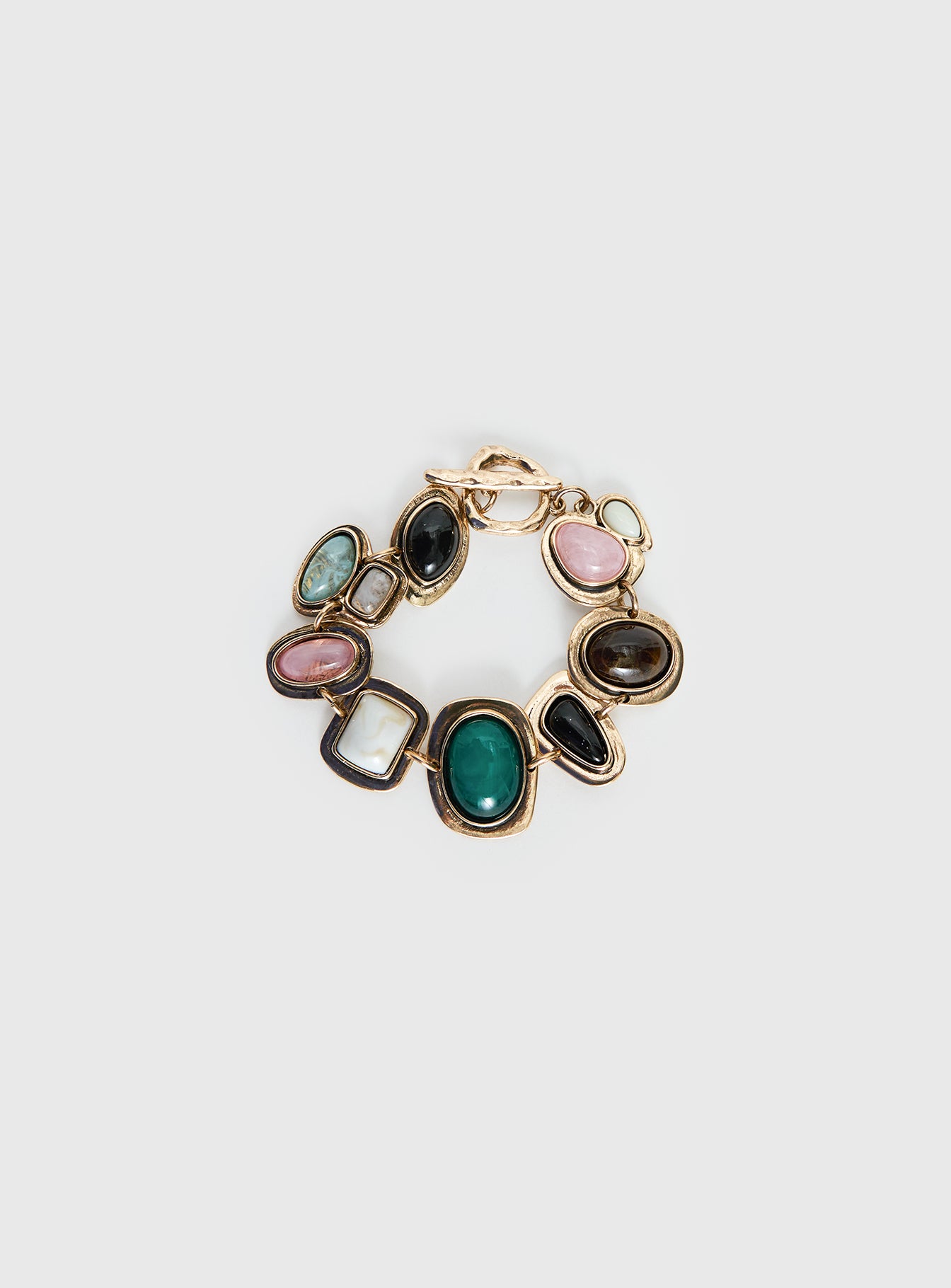 Jazlyn Stone Bracelet Gold / Pink - Image 2