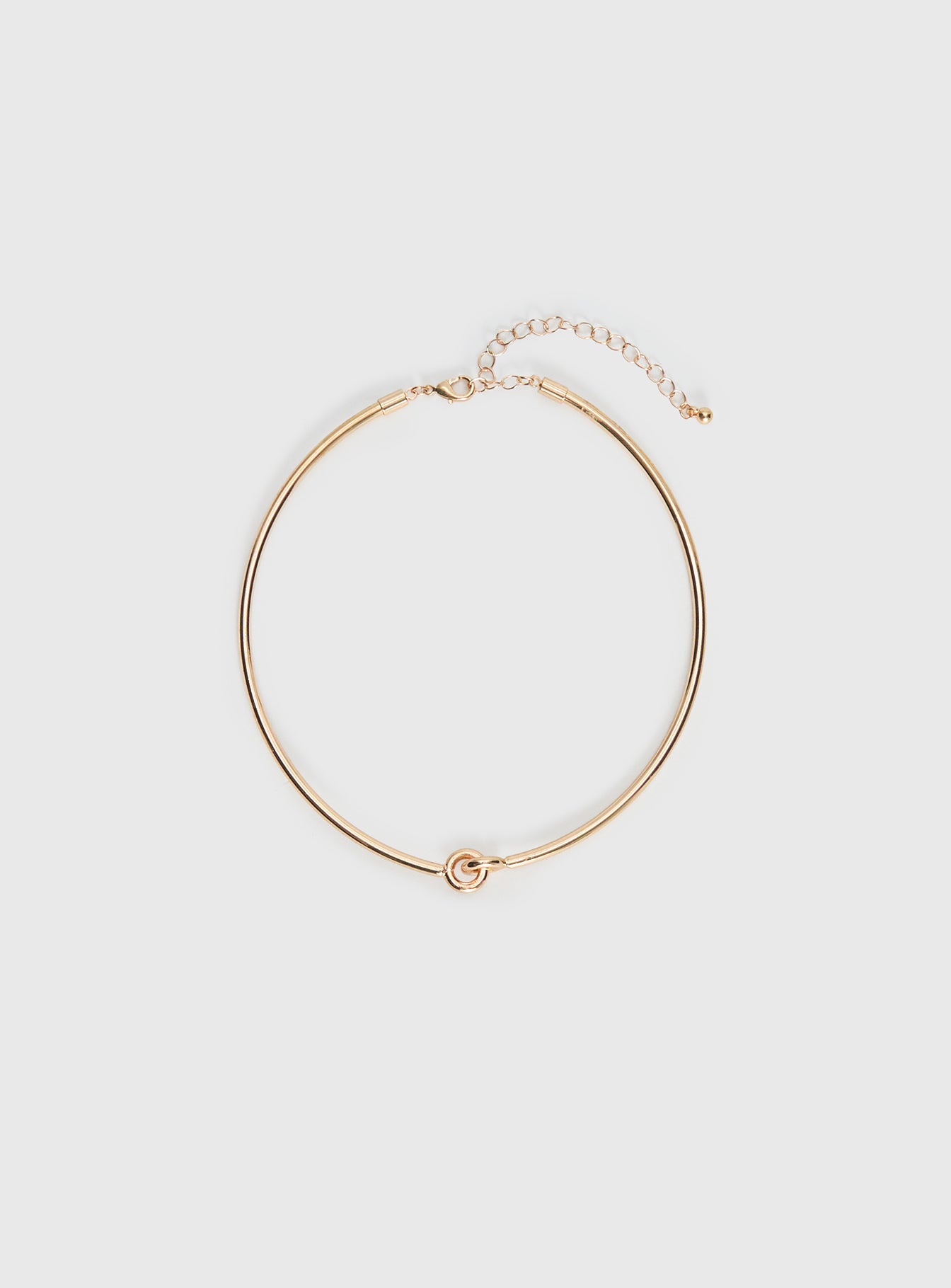 Most Wanted Knot Detail Necklace Gold - Image 2