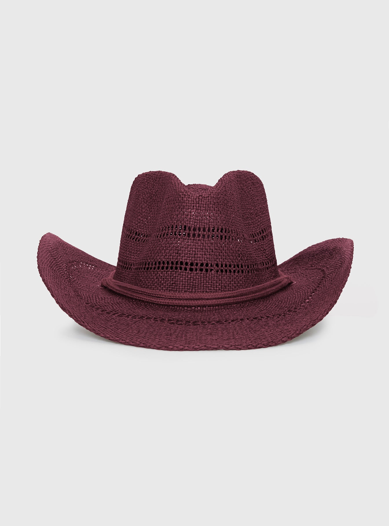 Mid Morning Cowboy Hat Burgundy - Image 2