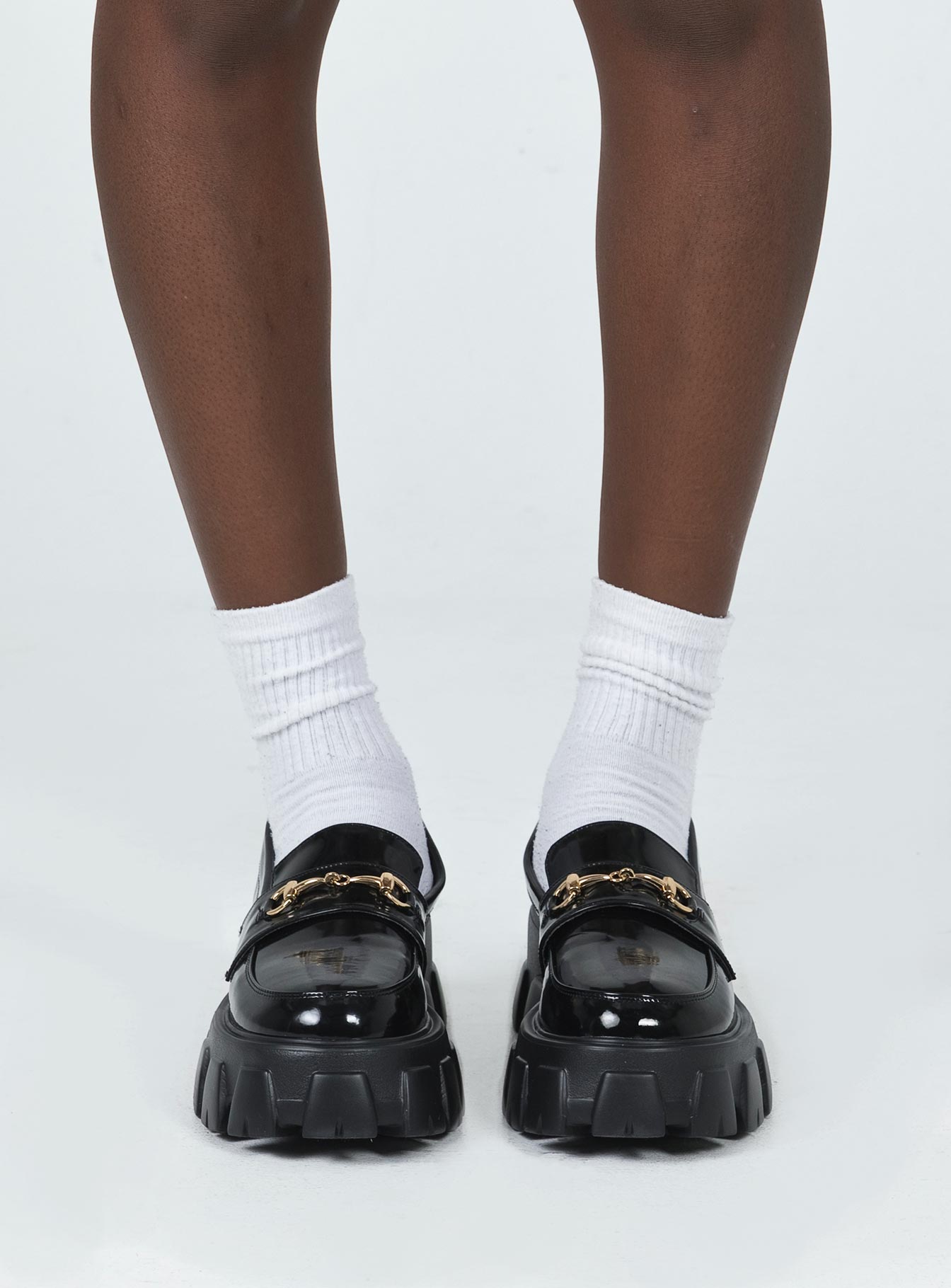 Penny Lane Loafers Black High Shine - Image 3