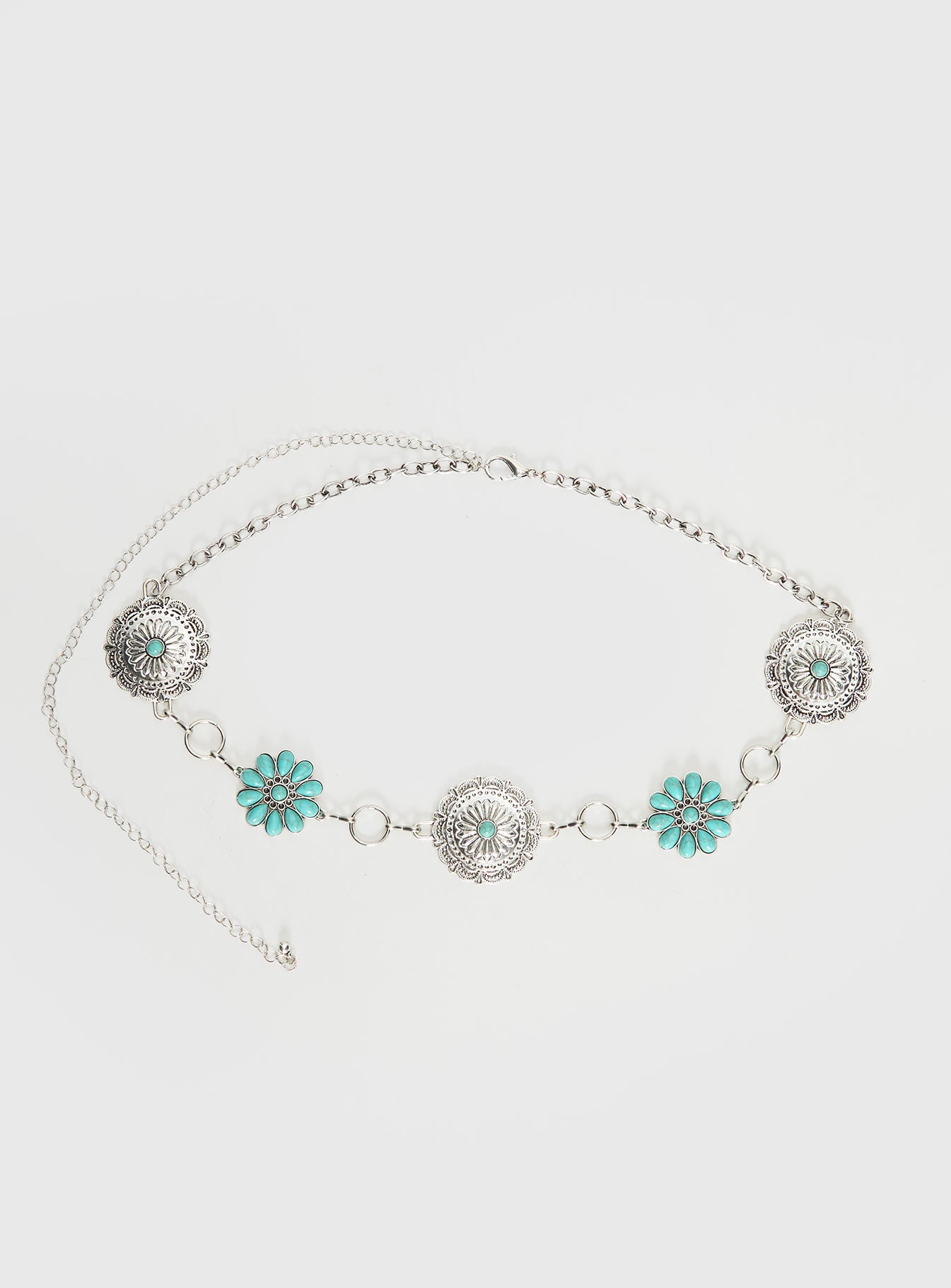 Like A Charm Chain Belt Silver / Blue - Image 2