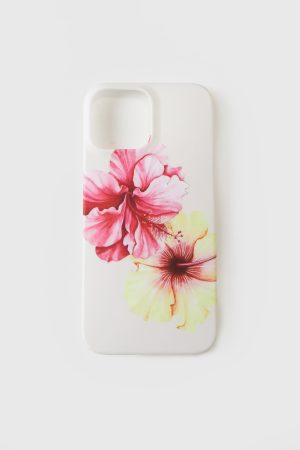 Hibiscus Heart Iphone Case Pink
