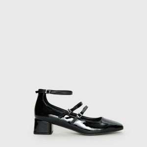 Berta Heels Black Patent