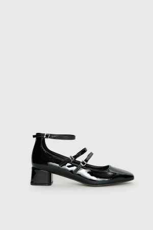 Berta Heels Black Patent