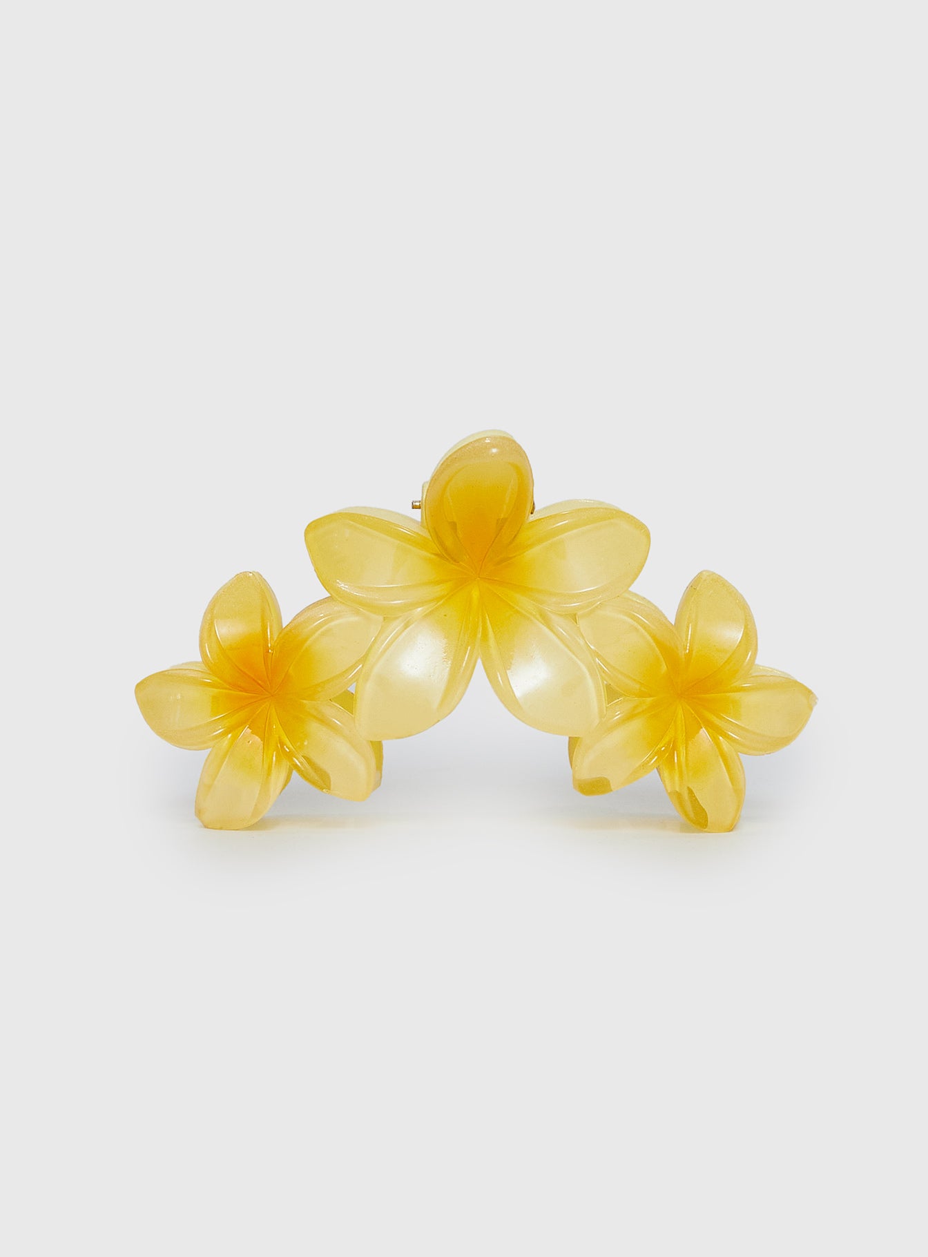 Chianti Frangipani Claw Clip Yellow - Image 2
