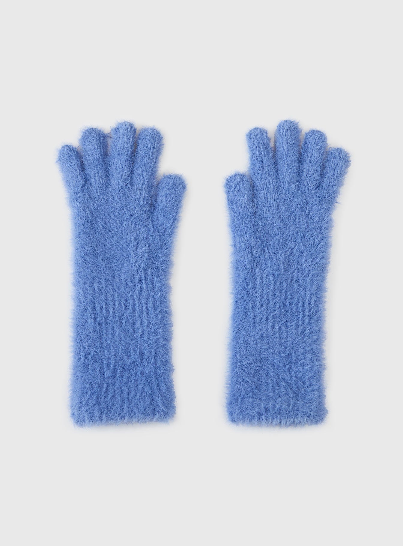 Prichard Fluffy Gloves Blue - Image 2