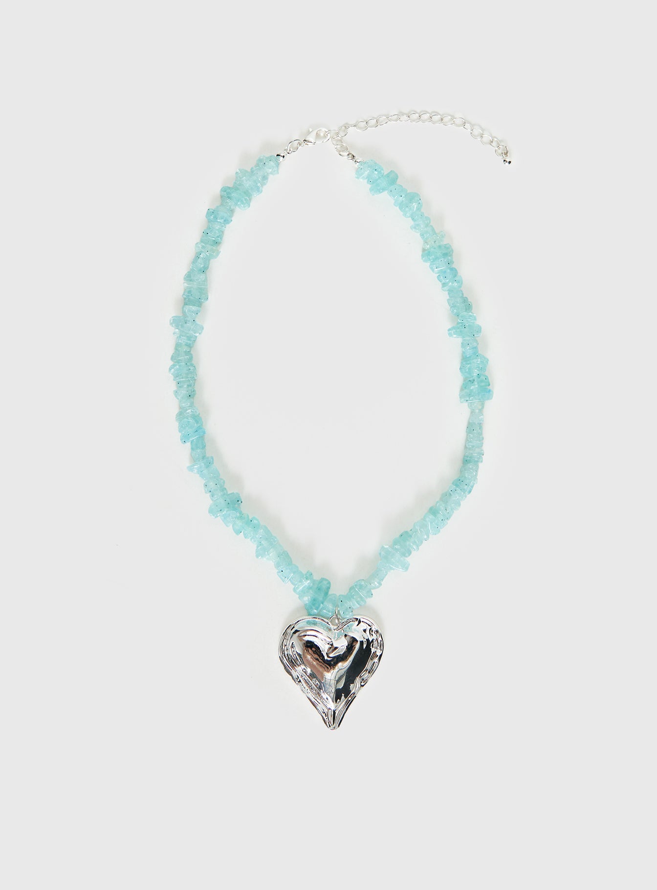 Ralina Pendant Necklace Silver / Aqua - Image 2