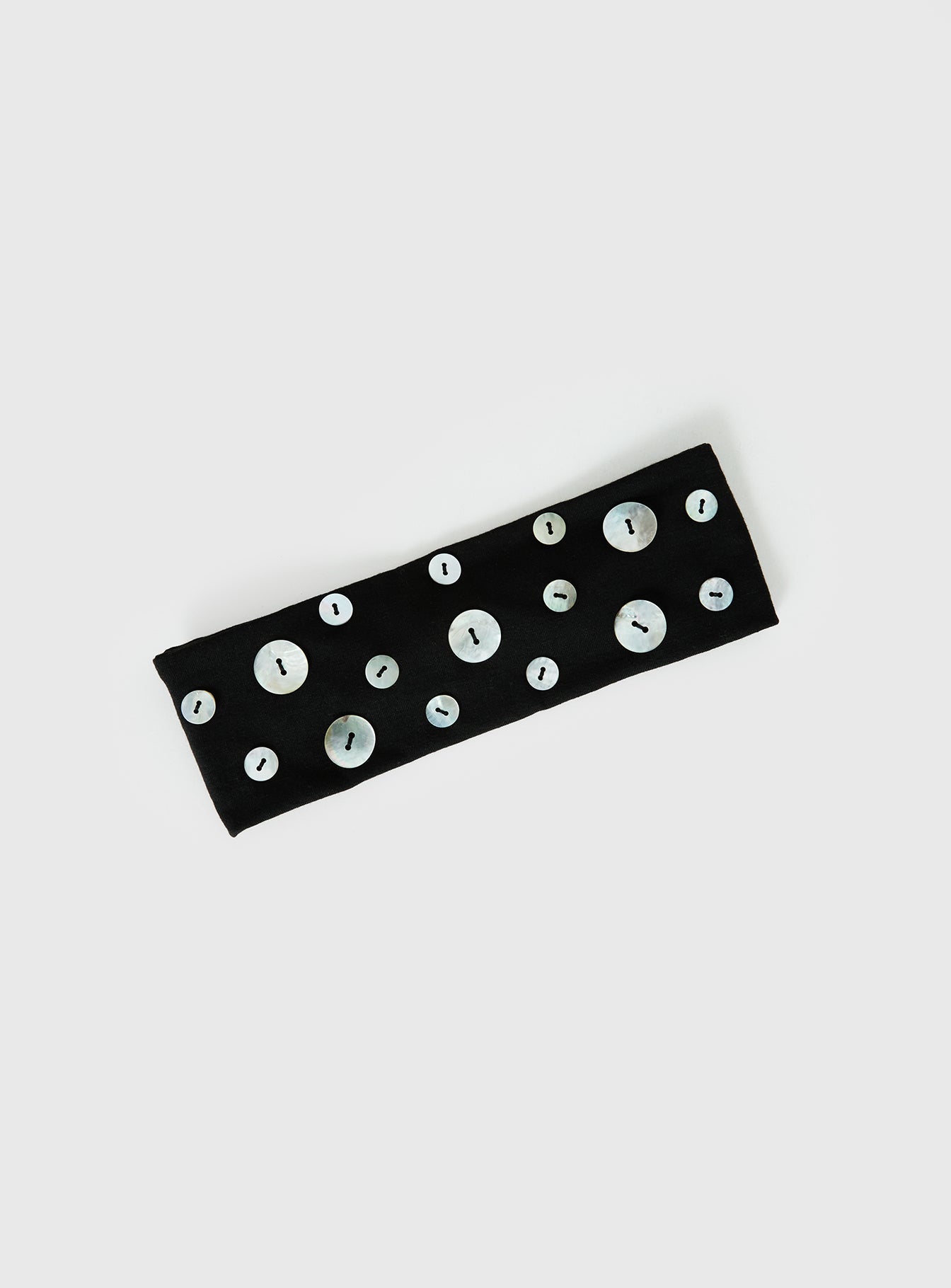 Isalyn Button Headband Black - Image 2