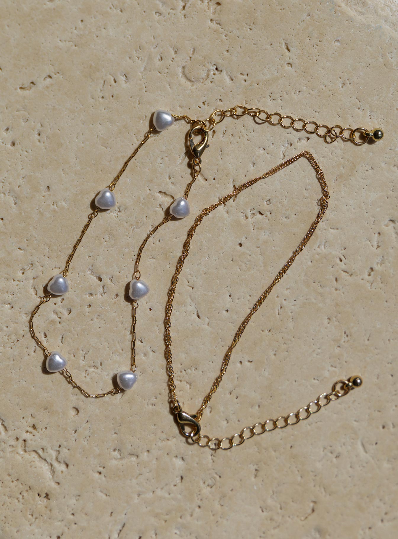 Sakina Pearl Anklet Pack Gold - Image 2