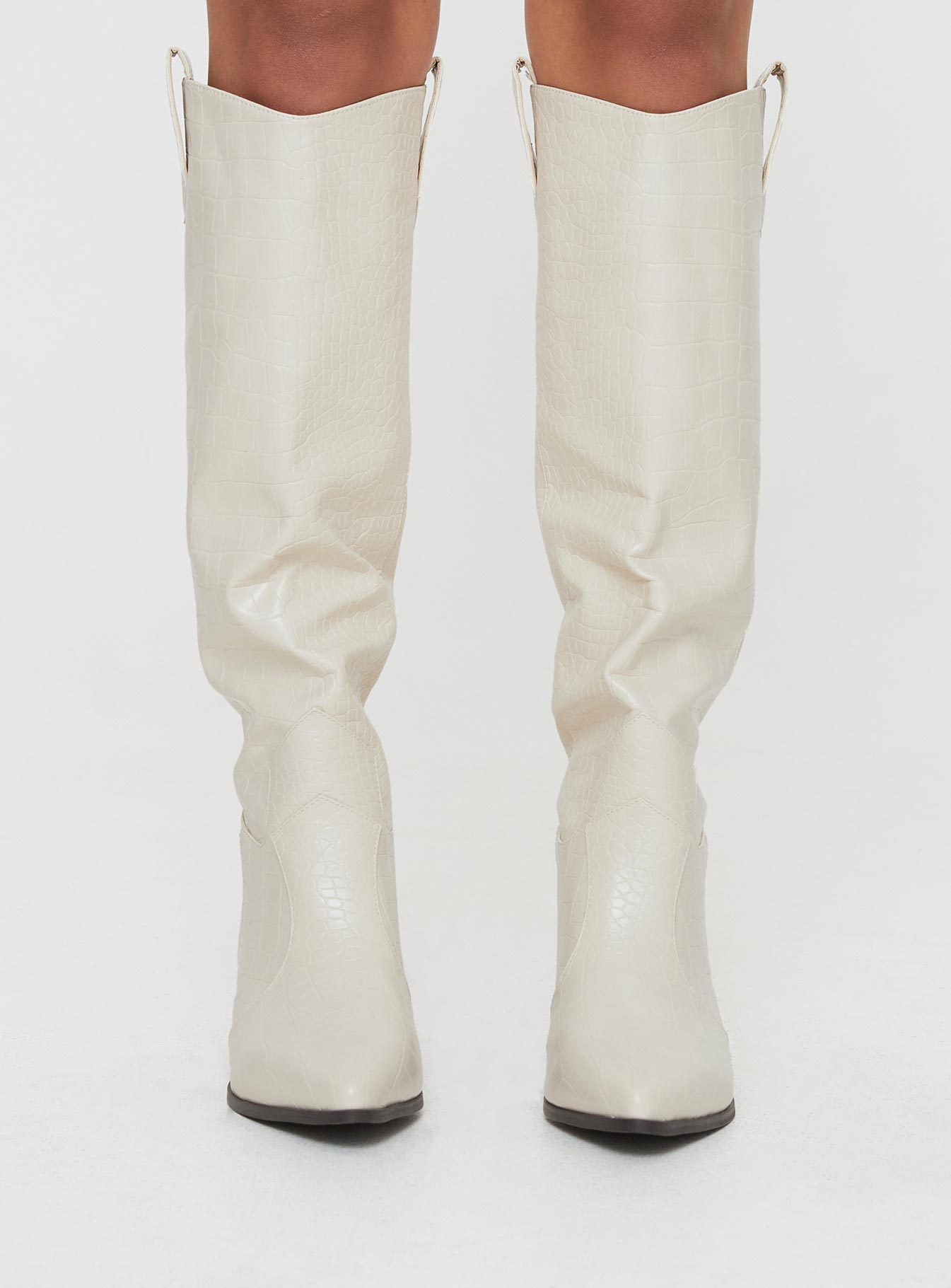 Riley Boots Ecru - Image 2