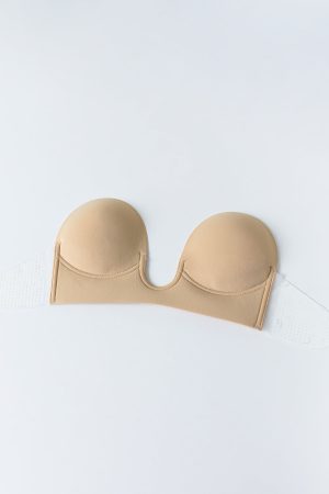 U-Shape Backless Bra Beige