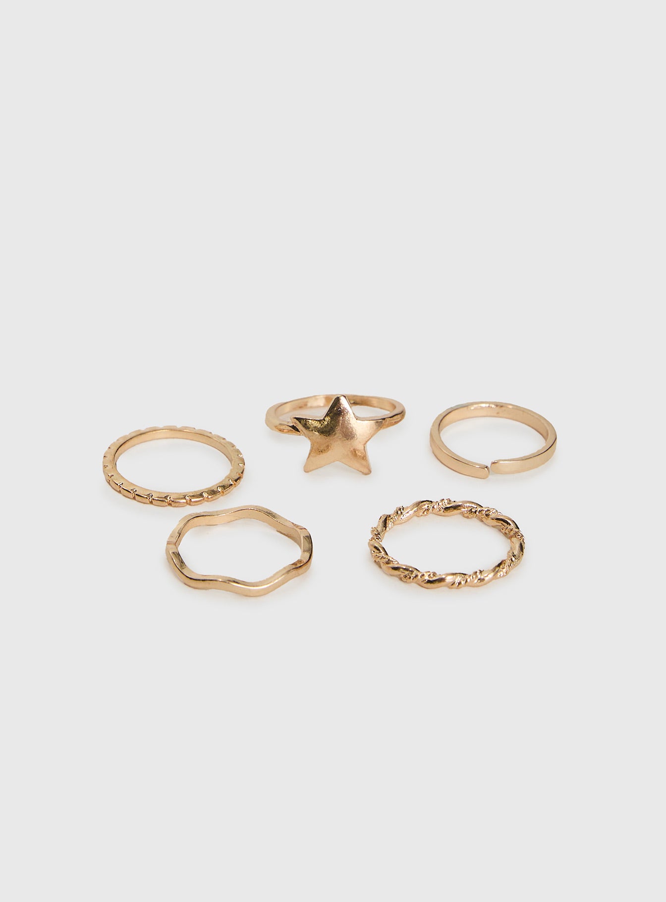 Casen Ring Set Gold - Image 2