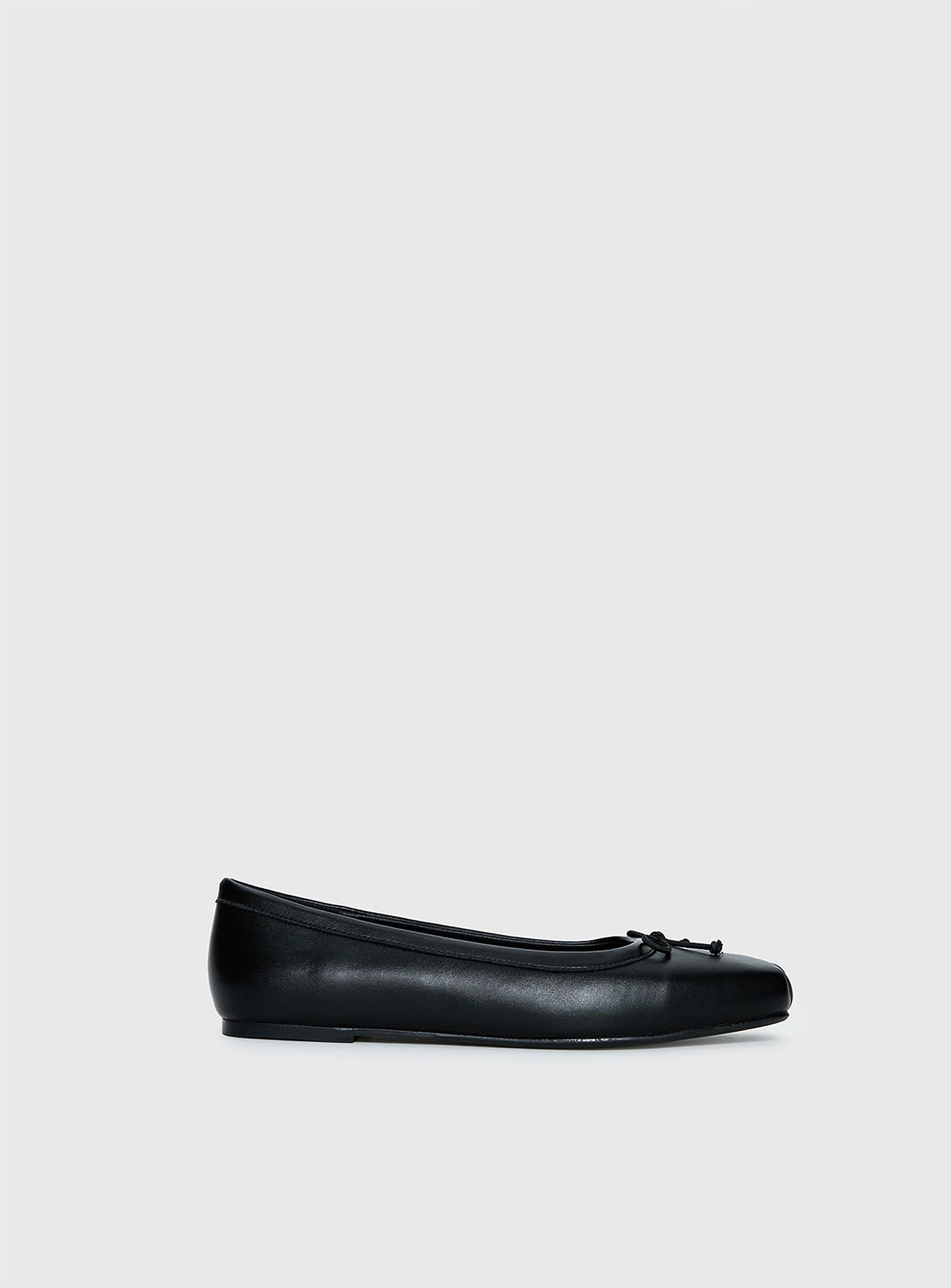 Therapy Laine Square Toe Ballet Flats Black - Image 2