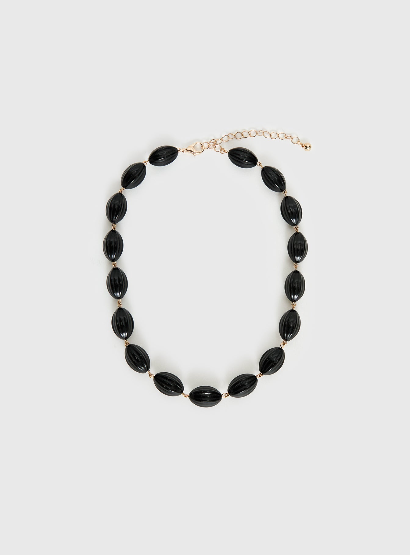 Liviya Beaded Necklace Black - Image 2