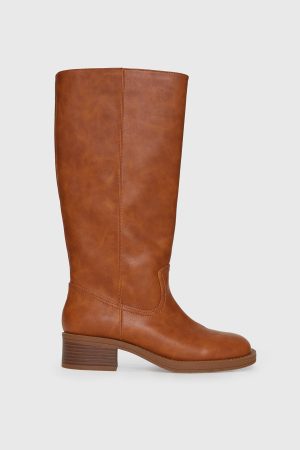 Madisson Knee High Boots Brown
