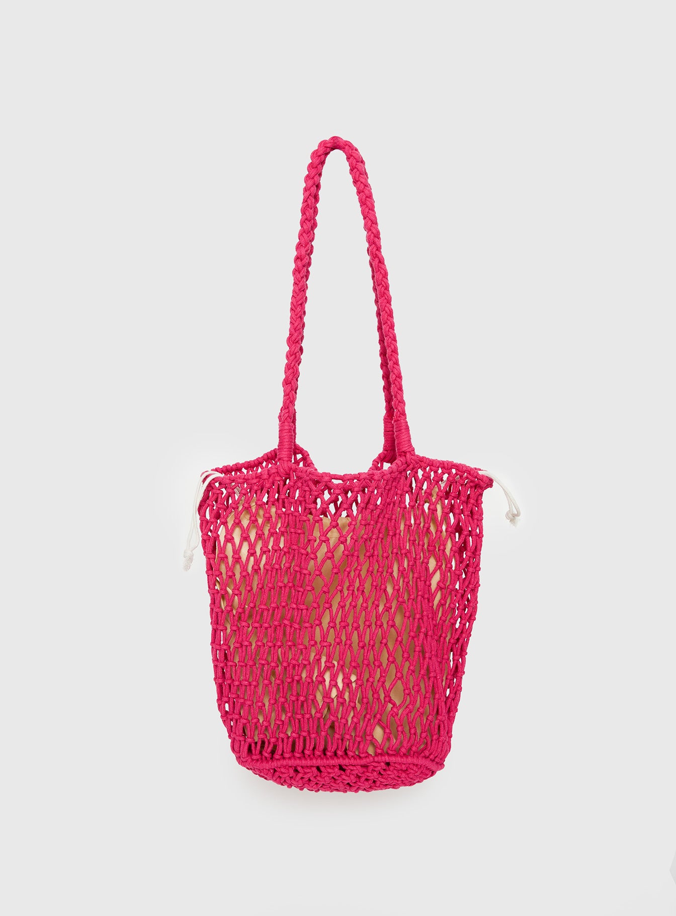 Deylin Woven Tote Bag Pink - Image 2