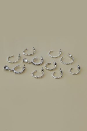 Delfine Earring Pack Silver
