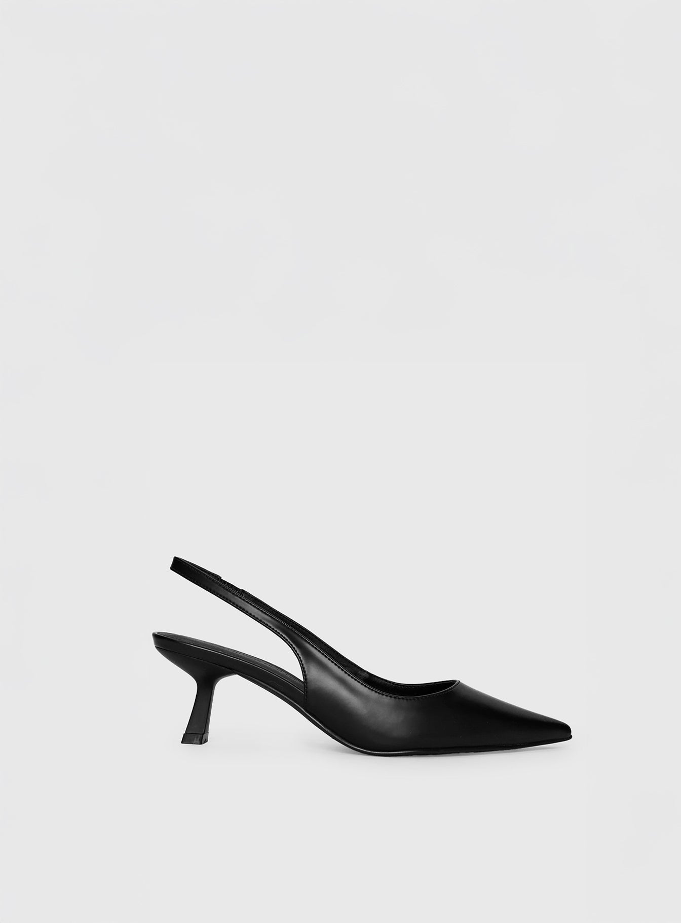 Denalia Pointed Toe Heels Black Matte - Image 2