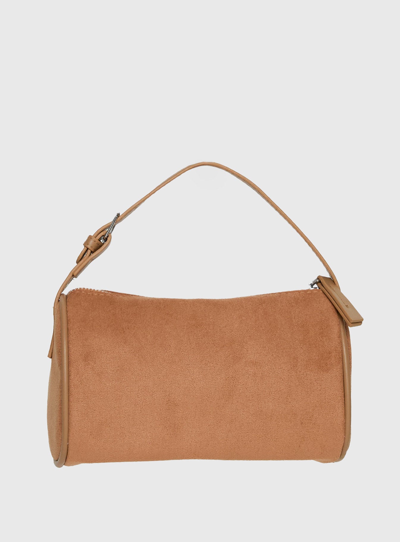 Brennah Faux Suede Shoulder Bag Tan - Image 2