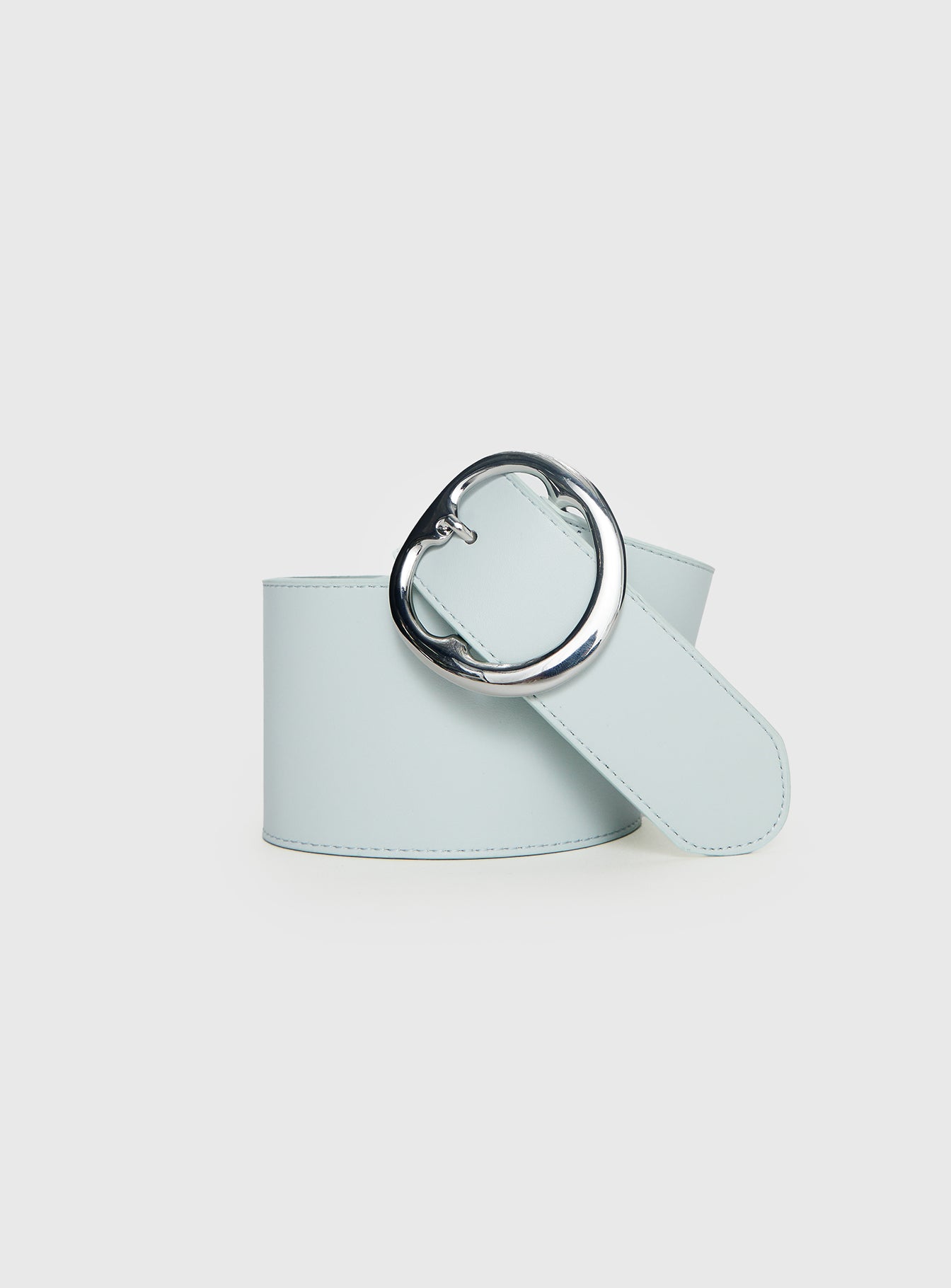 Katryna Faux Leather Belt Grey / Silver - Image 2