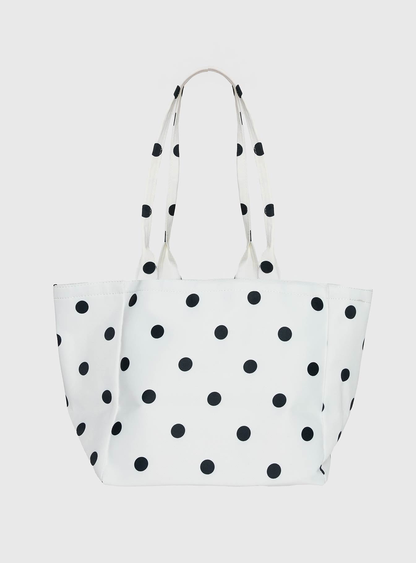 Anetta Tote Bag White Polka - Image 2