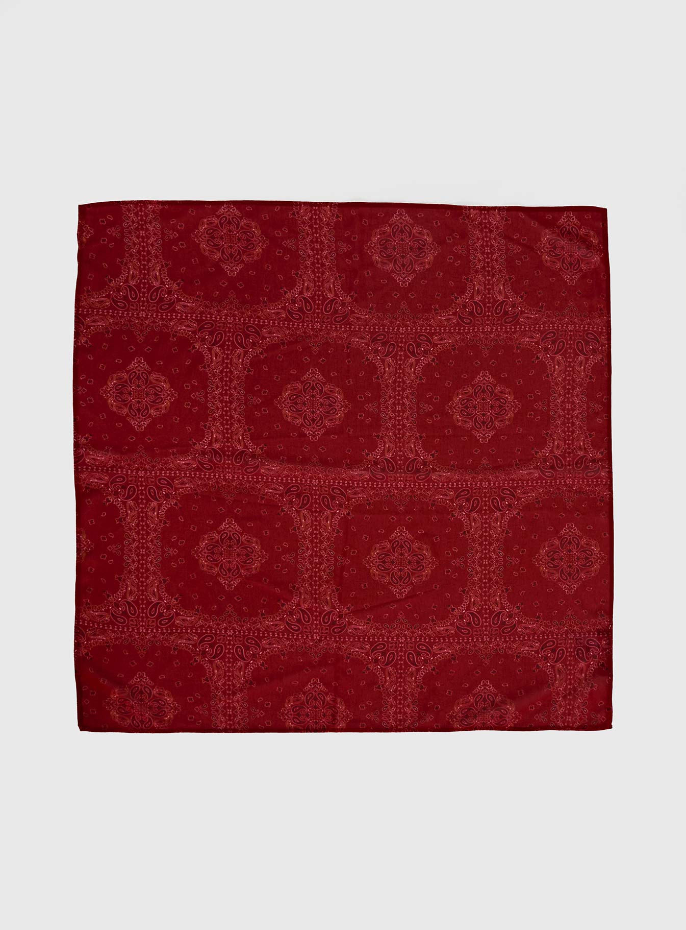 Solara Scarf Red Paisley - Image 2