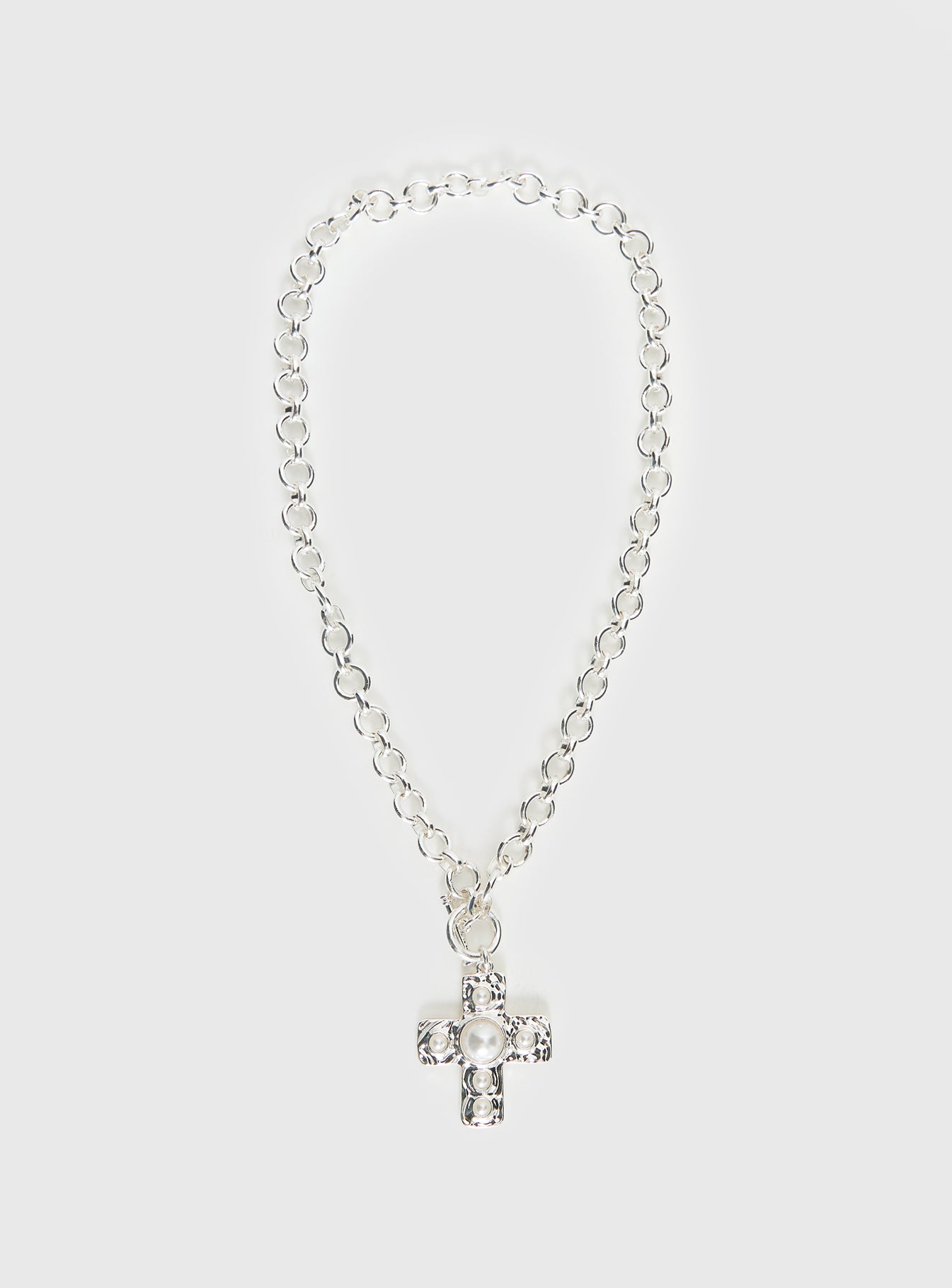 Putney Chunky Necklace Silver - Image 2