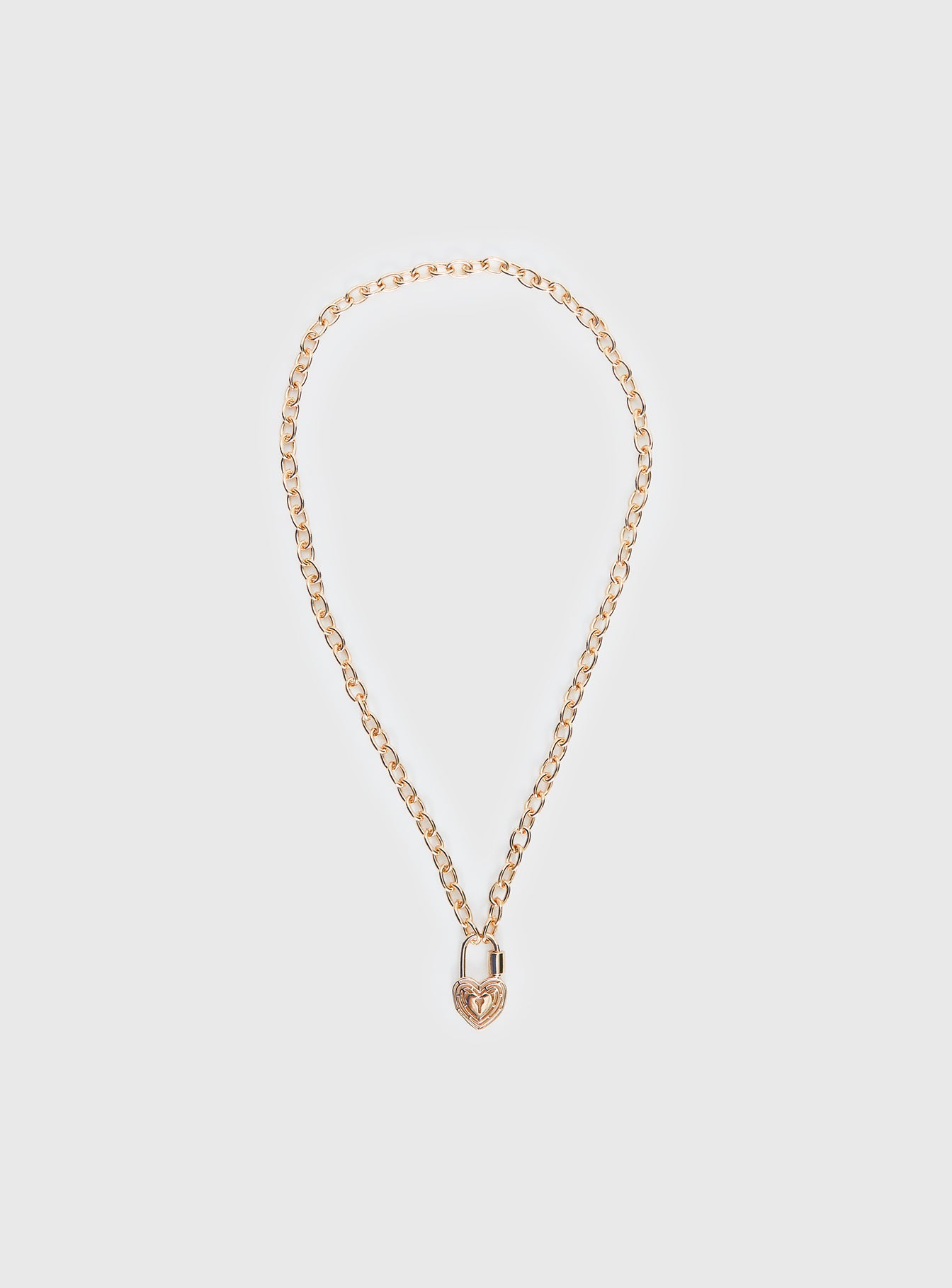 Sayge Lock Necklace Gold - Image 2