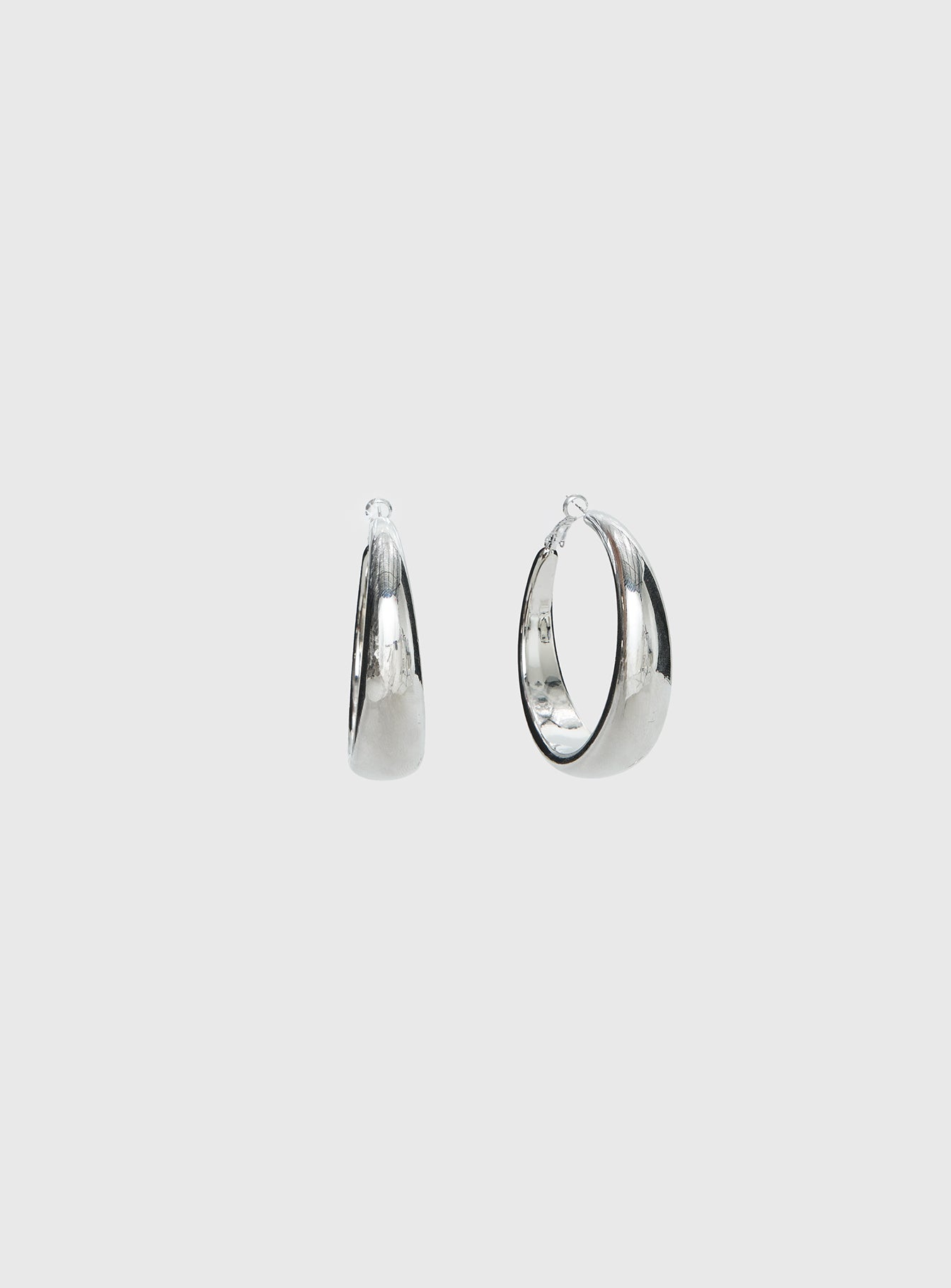 Raskin Hoop Earrings Silver - Image 2