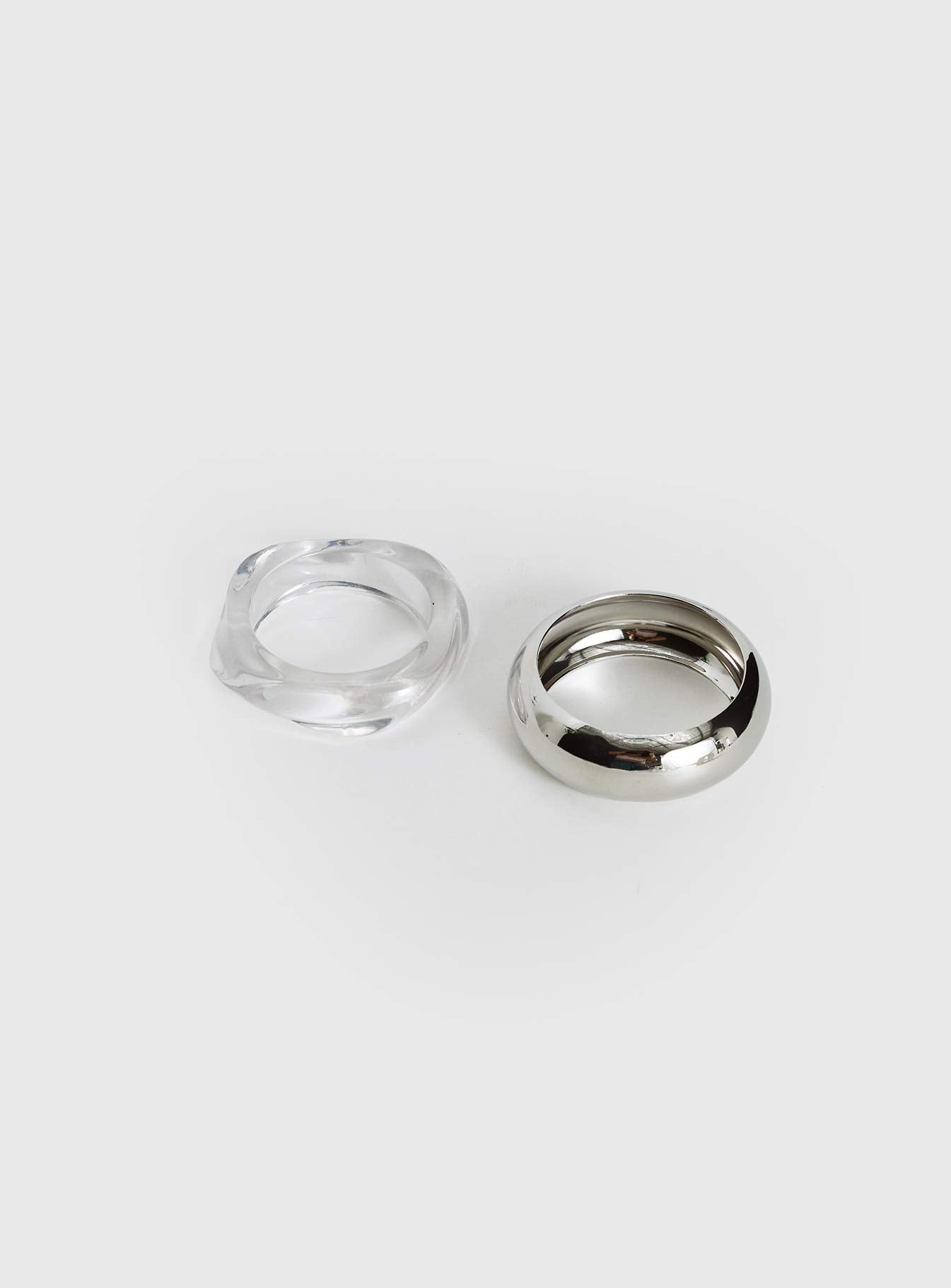 Dayla Resin Cuff Pack Silver / Clear - Image 2