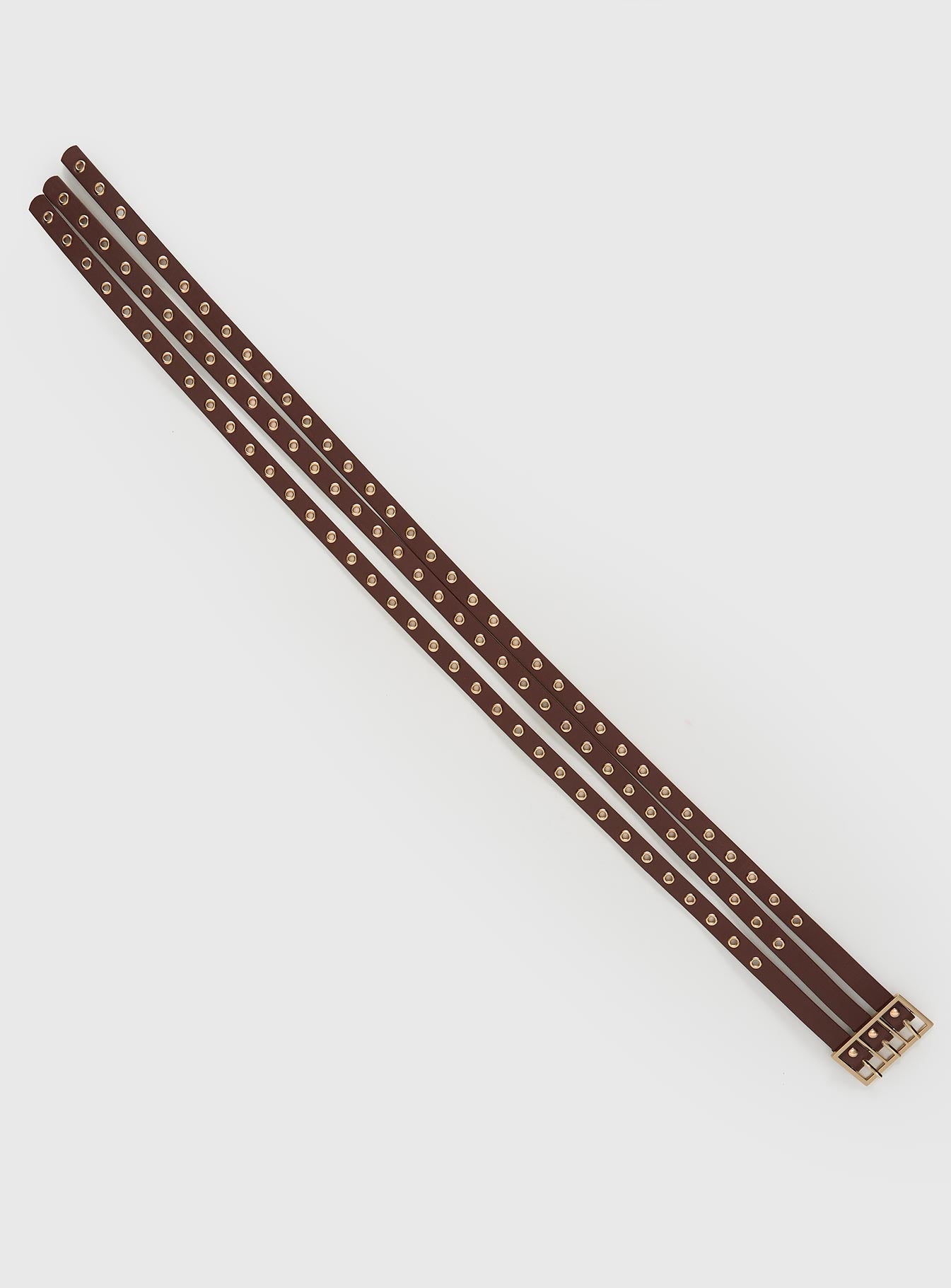 Dusk Dipped Layered Belt Brown / Gold - Image 2