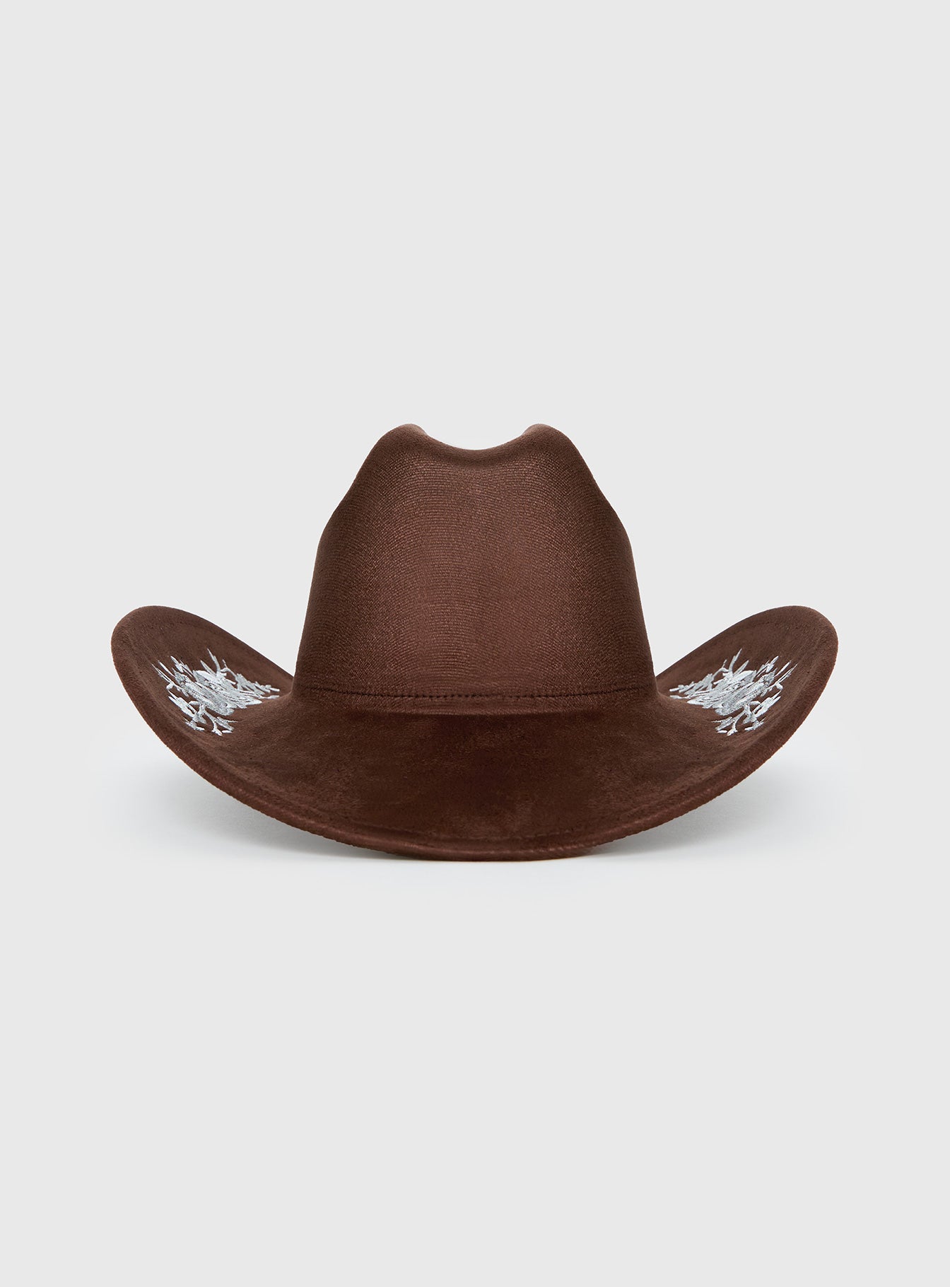 Another Level Embroidered Cowboy Hat Brown - Image 2