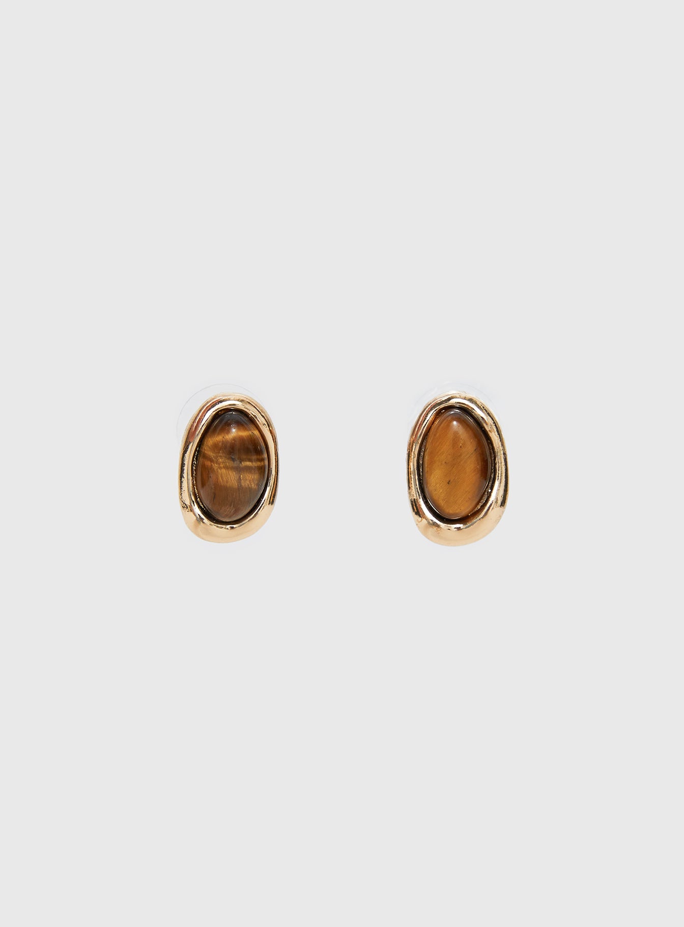 Around The Corner Earrings Gold - Image 2