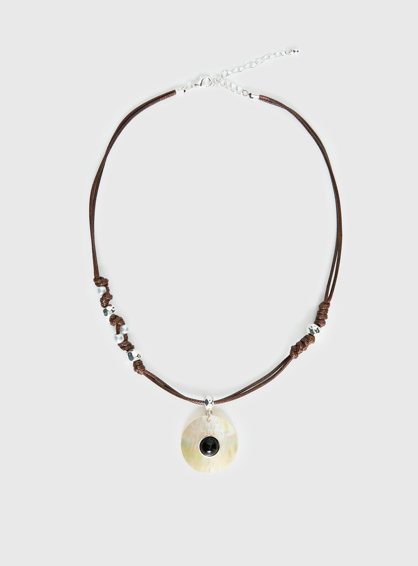 Saturn Returns Pendant Necklace Silver - Image 2