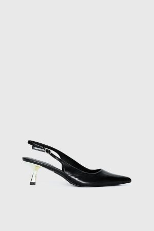 Billini Anaya Pointed Toe Heels Black / Gold