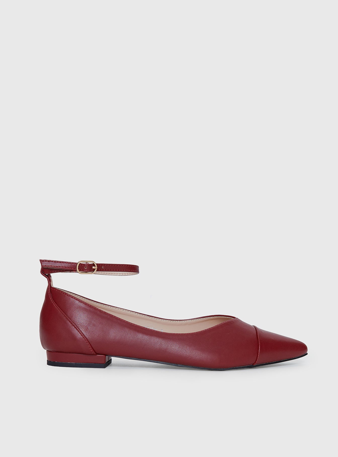 Oliny Ballet Flats Burgundy - Image 2