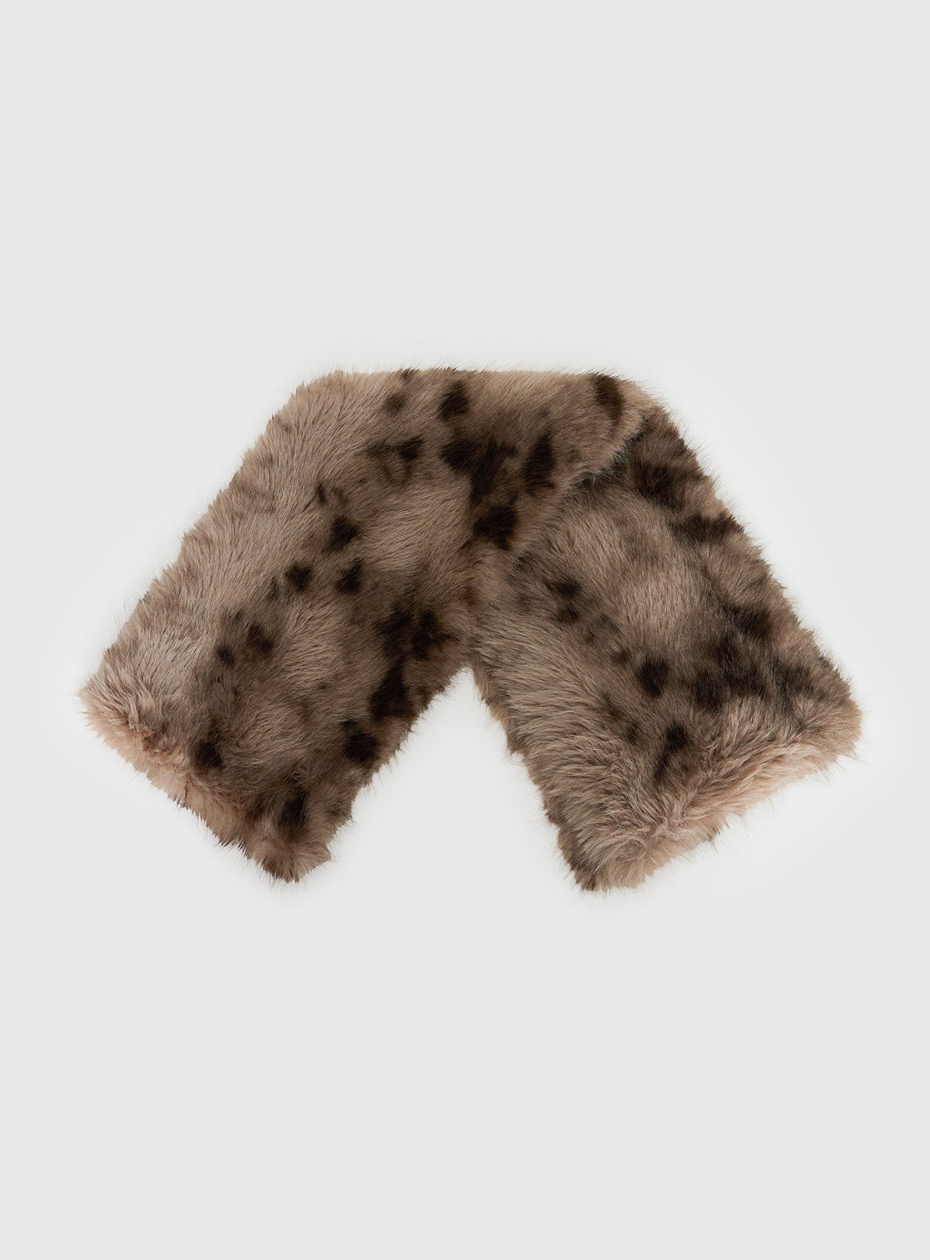Freeze Fluffy Scarf Brown - Image 2