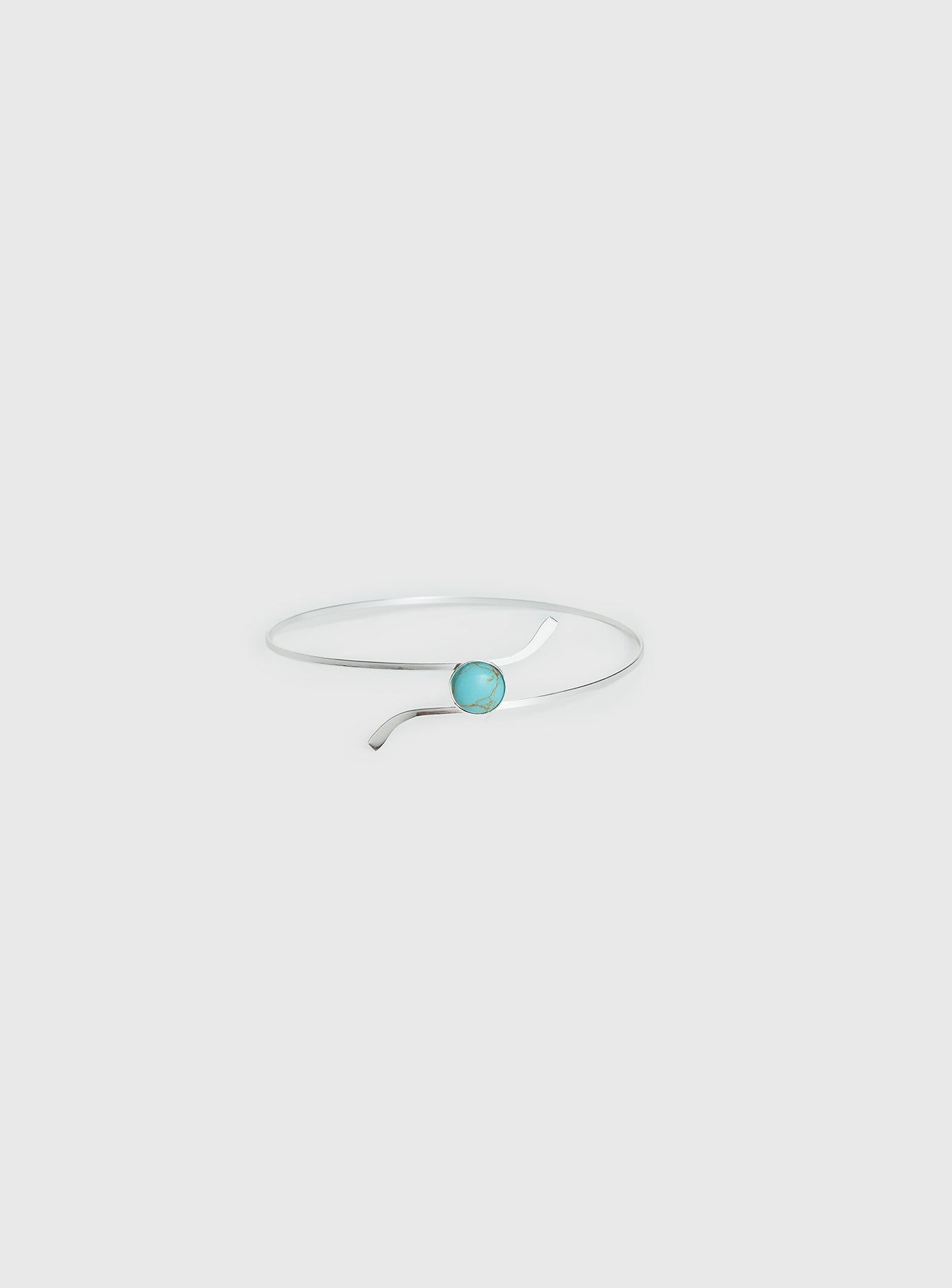 Sascia Arm Cuff Silver / Turquoise - Image 2