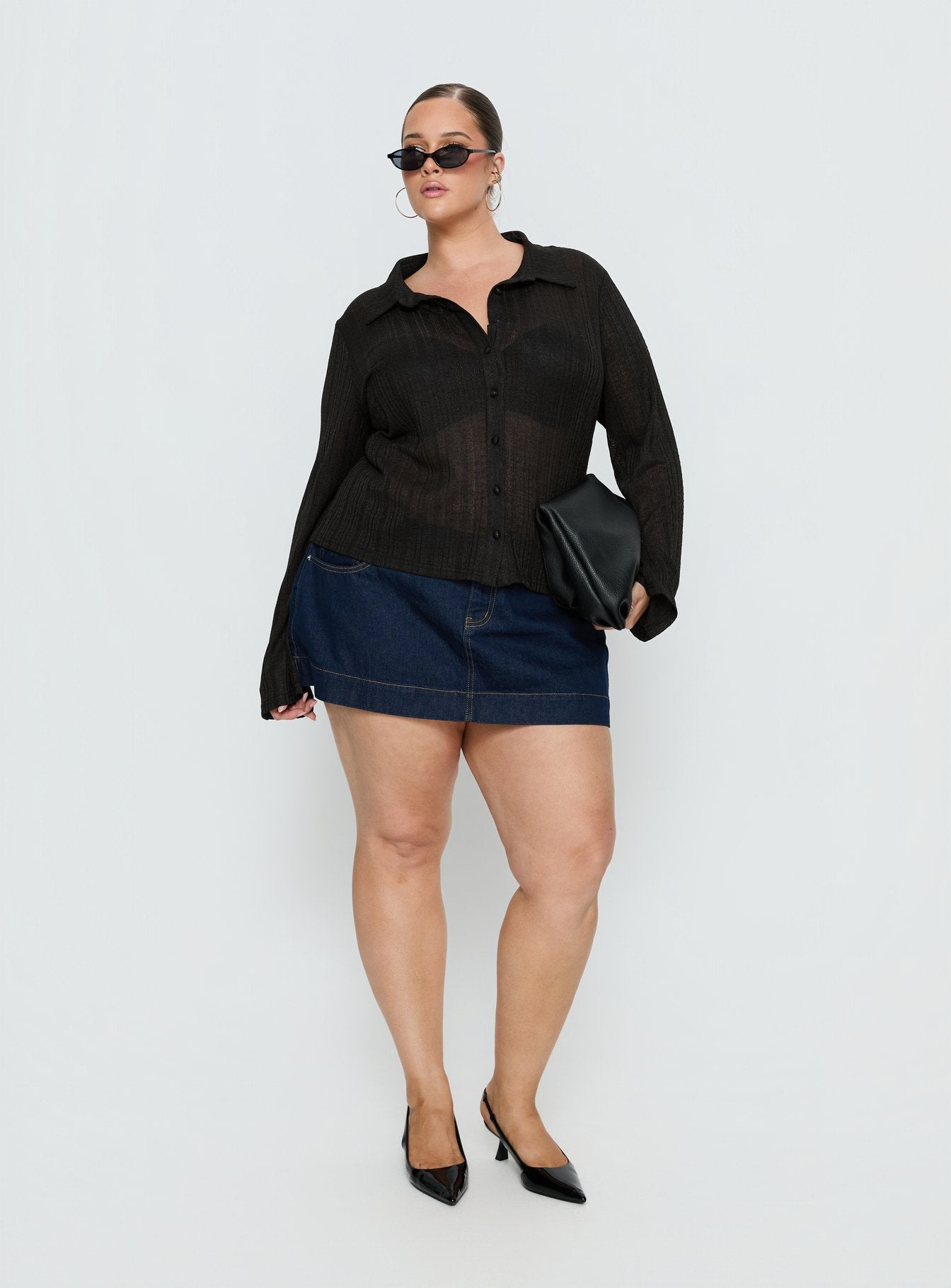 When You Sleep Long Sleeve Top Black Curve - Image 3