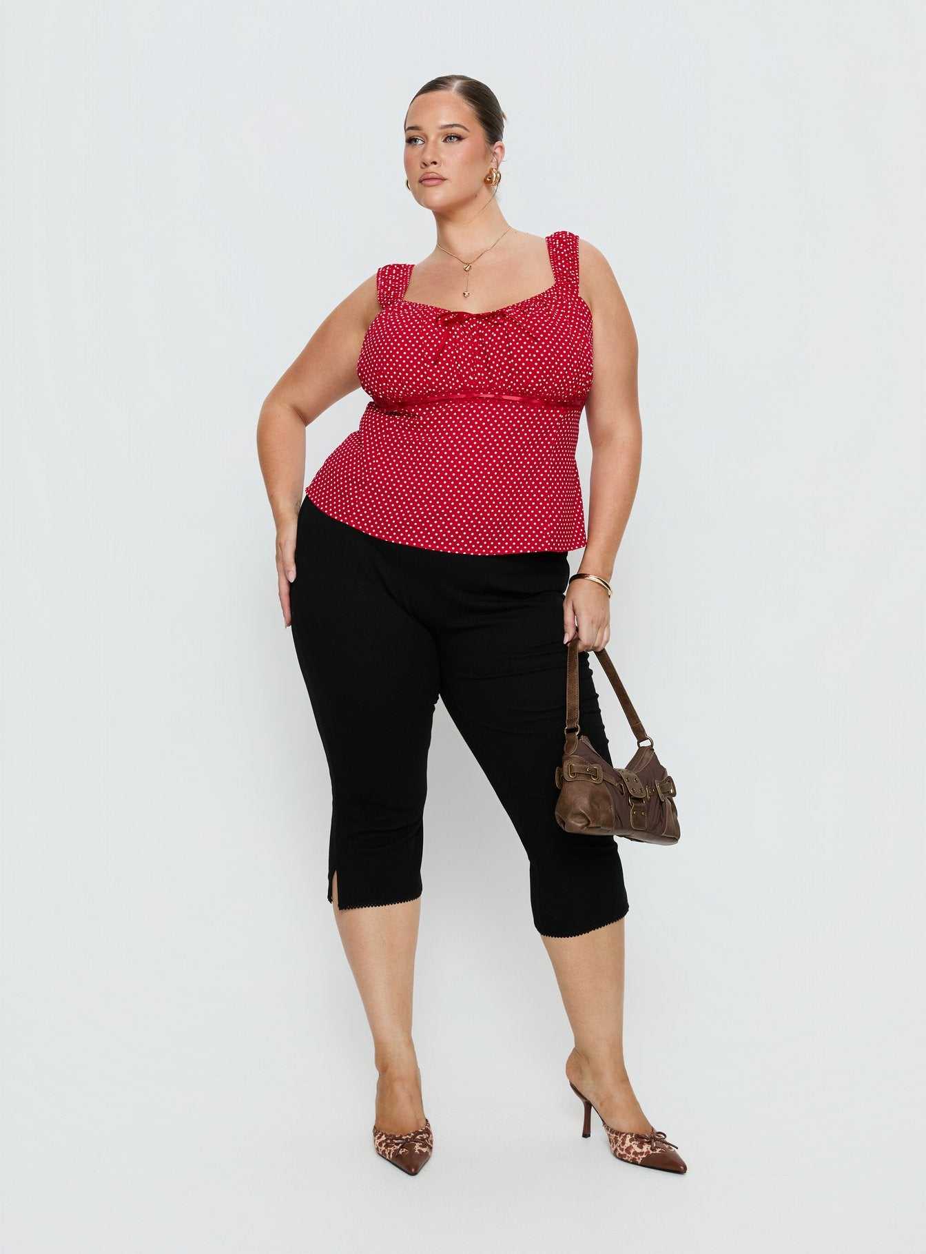 Garconne Top Red Polka Curve - Image 3
