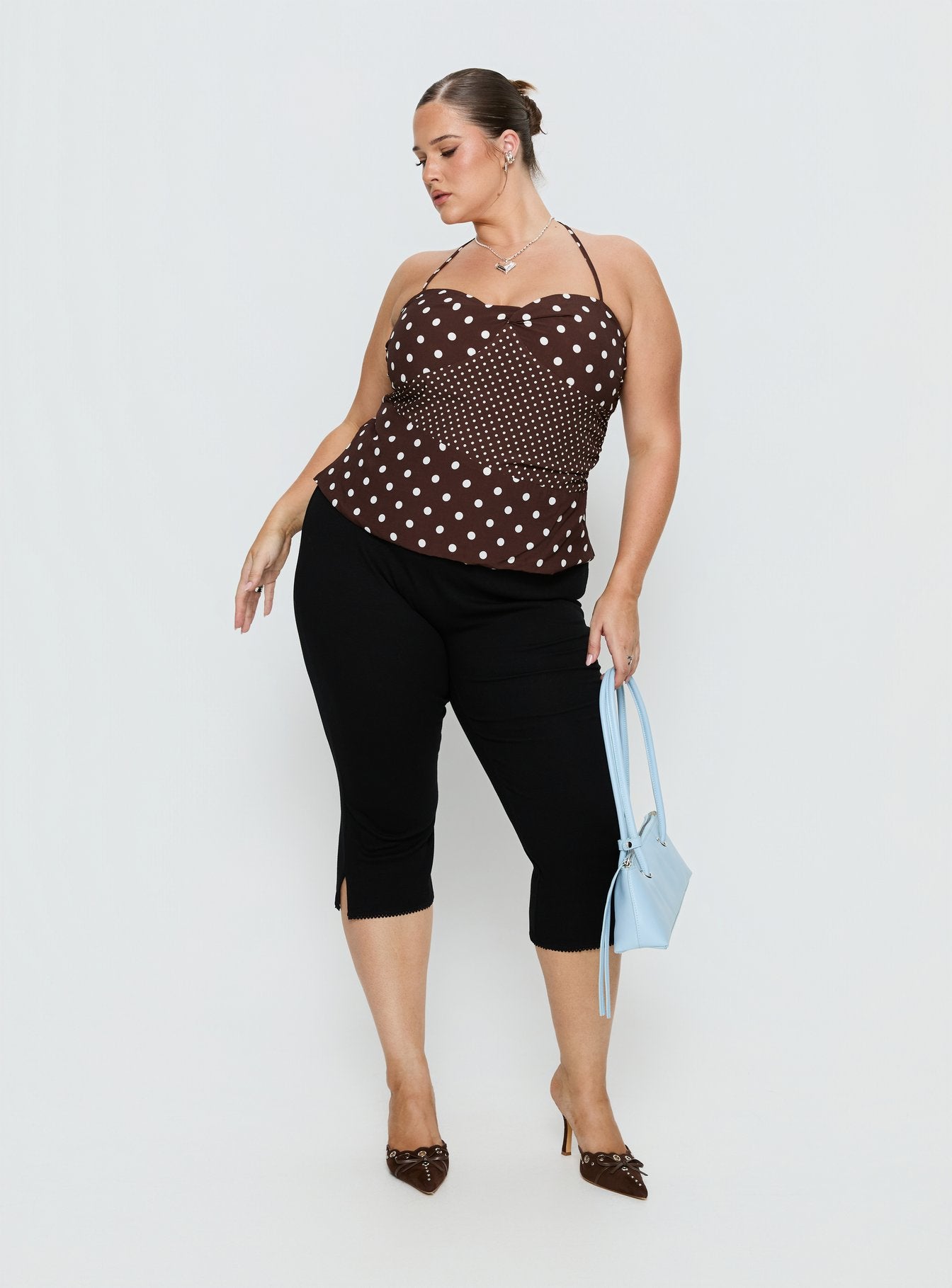 Baseline Rib Capri Pants Black Curve - Image 3